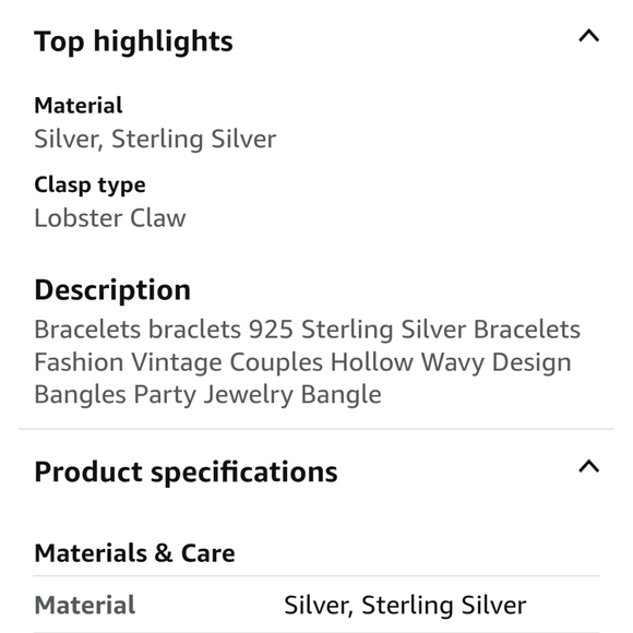 🆕️ Elegant Silver Bracelet - Picture 6 of 7